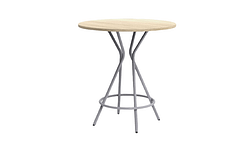 TABLE HAUTE RONDE AVEC REPOSE-PIEDS MAX D 1000