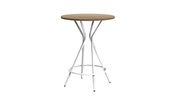 TABLE HAUTE RONDE AVEC REPOSE-PIEDS MAX D 800
