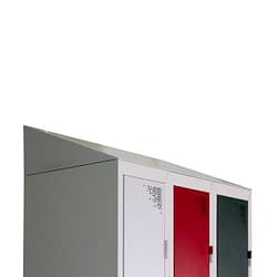 COIFFE INCLINÉE POUR VESTIAIRE METALLIQUE