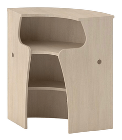 BANQUE D'ACCUEIL D'ANGLE 90° ROCK L 760