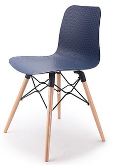 CHAISE VISITEUR 4 PIEDS NUT