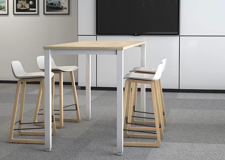 TABLE HAUTE RECTANGULAIRE TEMPO L 1200 – Image 3